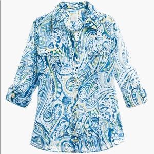 CHICO’S PAISLEY VOILE SHIRT